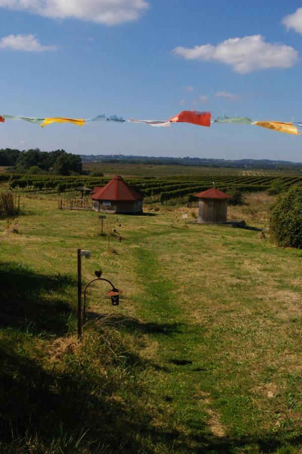 Saint-Aubin-de-Lanquais Village Privatise De Cabanes Insolites D'Ananda Ma المظهر الخارجي الصورة